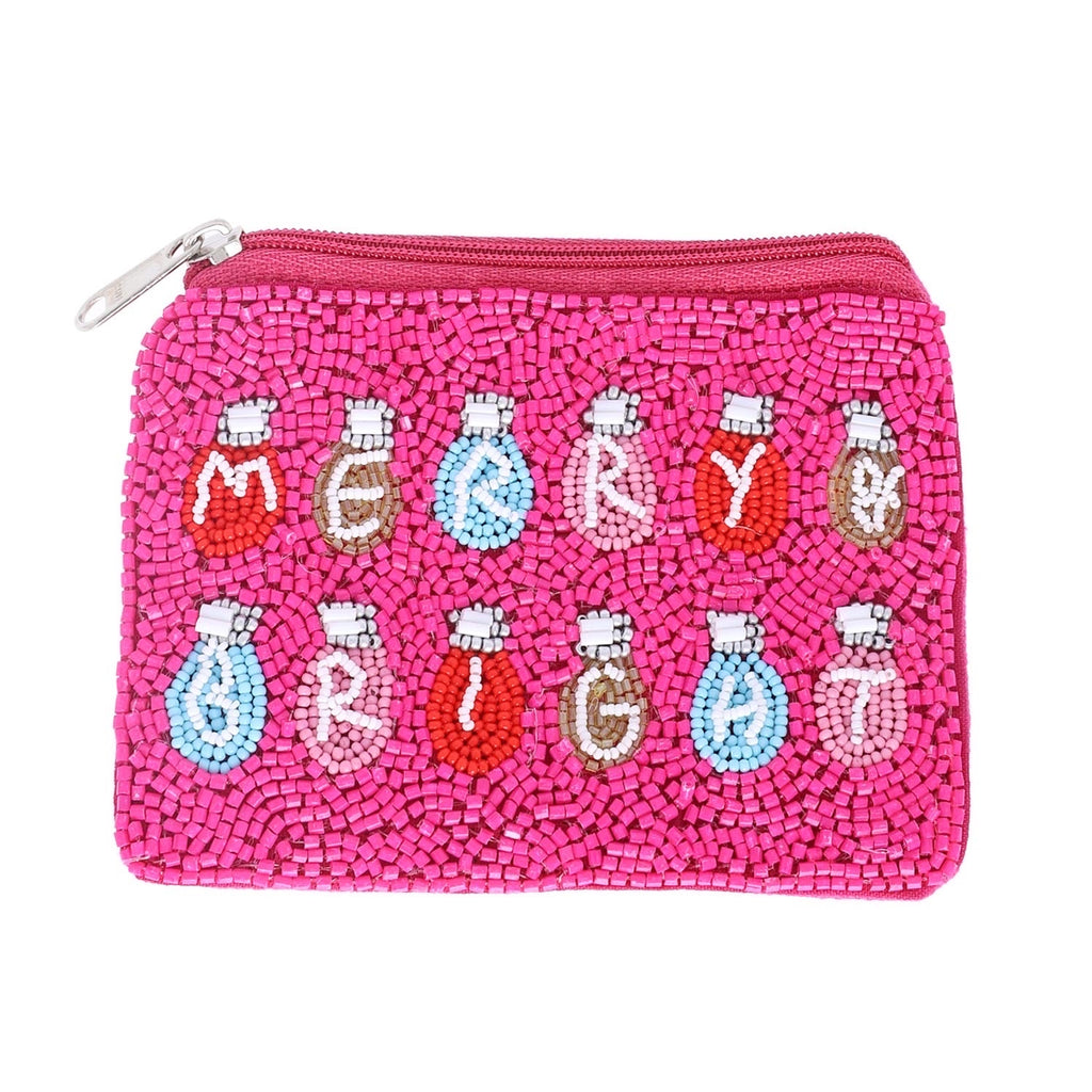 Pink Merry & Bright Coin Bag