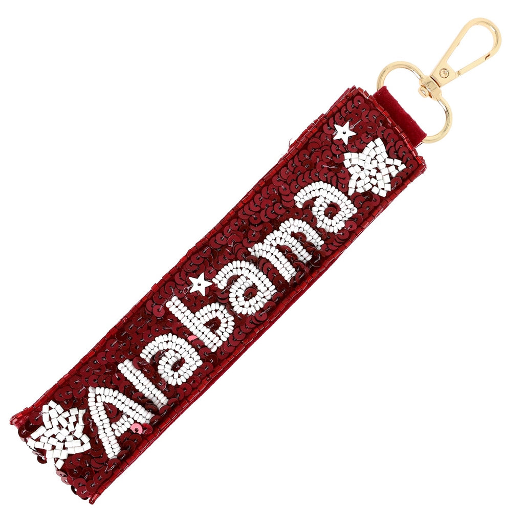 Alabama Sequin Keychain
