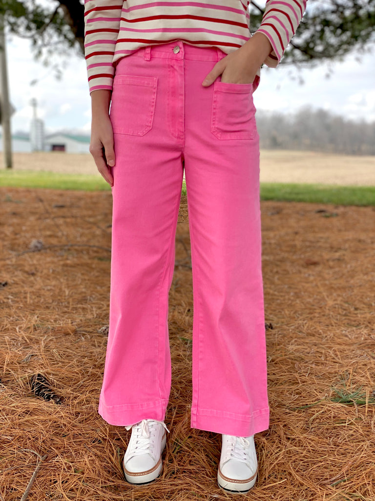 Pink Woven Pants
