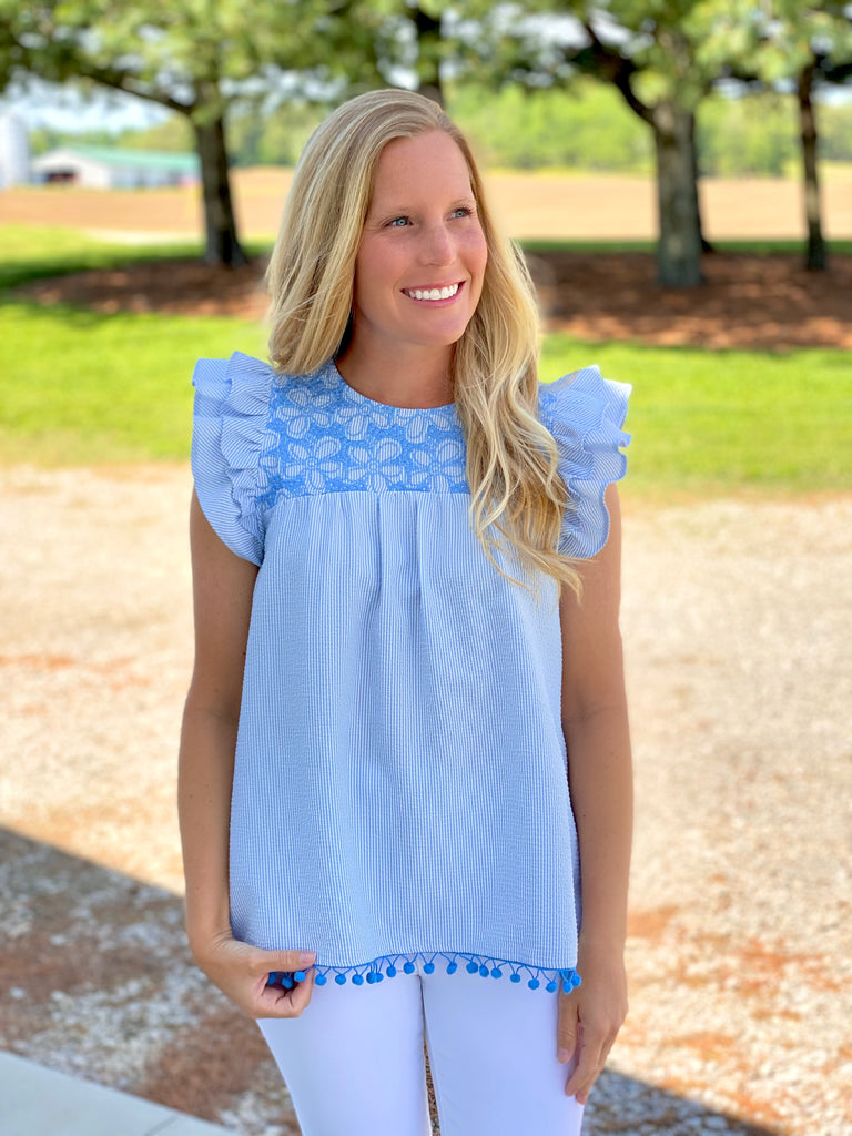 Southern Belle Blue Top