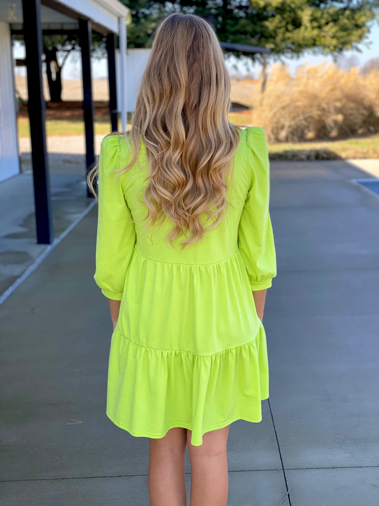Lemon Lime Mini Dress